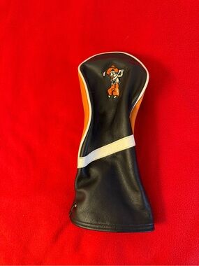 Cru Golf Leather Headcover Oklahoma State OSU Cowboys Embroidered Pistol Pete